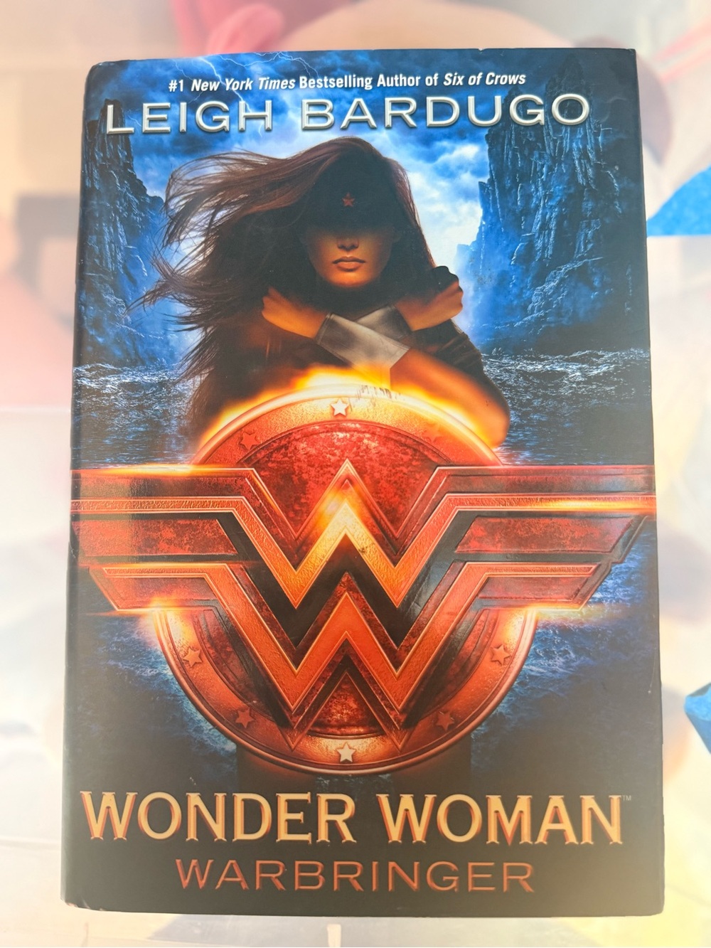 DC Comics Wonder Woman Book Cover in Blue and Orange